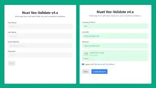 Nuxt3 Vee-Validate Multi-step Form Field Validation v4.x [Demo Only] With Repo Link