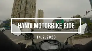 MOTORBIKE RIDE, HANOI, VIETNAM. 14.2.2023.