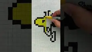 Pintando a EMILIO WOODSTOCK en Pixel art 