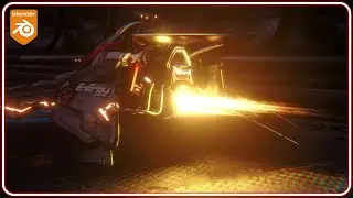 Engine Thrust Animation Effect From Scratch | Blender Tutorial