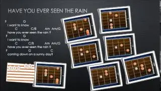 'Acordes guitarra para HAVE YOU EVER SEEN THE RAIN