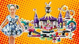 Лего френдс Американские горки на Волшебной ярмарке | Lego friends Magical Funfair Roller Coaster