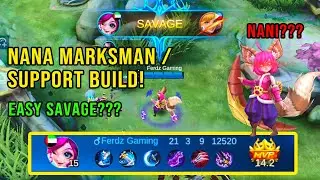 Nana Marksman Support Build 2022 - Mobile Legends Gameplay - Fun Build!
