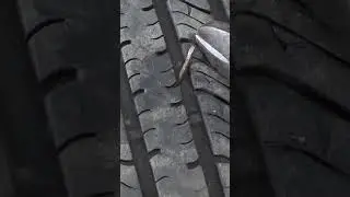 Crazy Nail In Tire #shorts