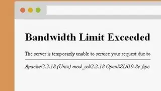 How to prevent bandwidth limit exceeded