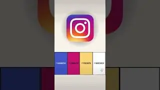 Colour palette: social media logo’s