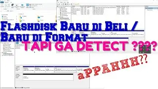 Cara mengatasi flashdisk tak terbaca di laptop/komputer baru dibeli/siap format [TERBARU,MUDAH]