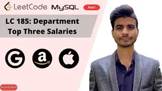 LeetCode ( Department Top Three Salaries ) - SQL