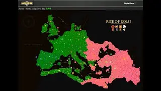 Warzone - Level #105 Rome - Partha vs Spain vs Italy (in 24 turns - Gold Star) HD