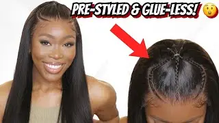 😳THIS WIG CAME STYLED LIKE THIS! GLUELESS LACE FRONTAL WIG INSTALLATION ft ALIPEARL HAIR