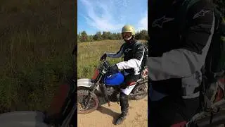 Валит на Cagiva 125 WMX 1987! 😬 А каким был твой первый мотик? #cagiva #shorts #enduro