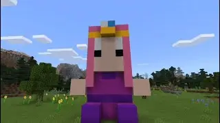 How to build Princess BubbleGum from adventure time in Minecraft