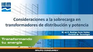 WEBINAR IEM – CONSIDERACIONES A LA SOBRECARGA EN TRANSFORMADORES DE DISTRIBUCIÓN Y POTENCIA.