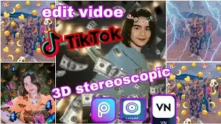 Cara edit video TIKTOK i'm legit|3D  loopsie|stereoscopic|picsart part 34
