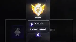 Mission !😤 Commando Title || How To Get Glass Cannon Title in BGMI / PUBG || #challenge #shorts 🔥