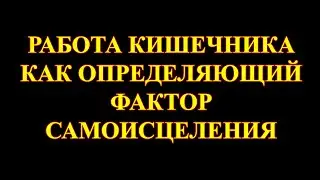 Важность работы кишечника.