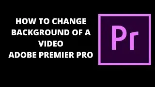 HOW TO CHANGE BACKGROUND IN ADOBE PREMIER PRO | URDU | HINDI