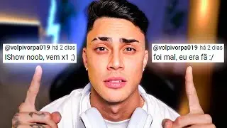 DESMASCAREI UM HATER QUE ME XINGAVA MAS É FÃ