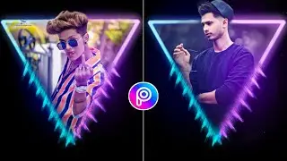 PicsArt Neon Triangle concept photo editing🔥 || PicsArt photo editing