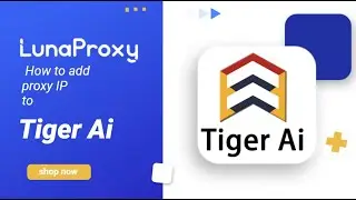 Add dynamic residential proxy to TigerAI, Lunaproxy proxy IP integration tutorial