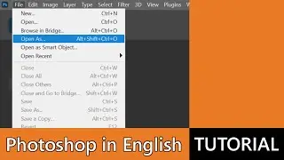 How to change language in Adobe Photoshop CC photo editor to English
