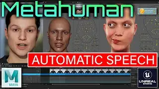 METAHUMAN Characters Lip-Sync animation in Maya TUTORIAL/Automatic talking face with your voice. 🧑‍🎤