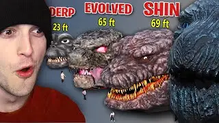 Reacting to WEIRDEST Godzilla Kaiju Size Comparison!