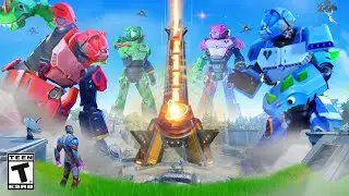 FORTNİTE CANLI BÜYÜK ROBOT EVENTİ!(ÇARPIŞMA)