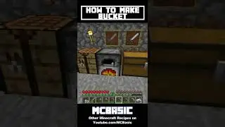 Minecraft: How to Make Bucket #shorts #minecraft #minecraftshorts