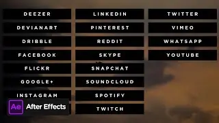 Social Media Lower Thirds #10 | After Effects Template
