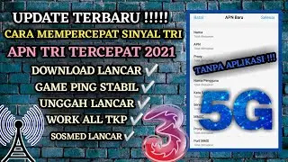 APN TRI 4G TERCEPAT 2021| TERBARU UNTUK GAME PING STABIL HIJAU