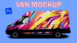 How to make Realistic Van Mockup in Photoshop | Car Graphics Design