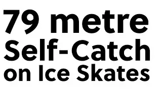 Frisbee Self-Catch on Ice Skates at 2023 Silver Skate Festival
