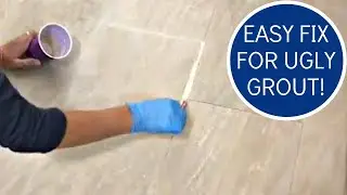 How to Whiten Grout - Using Grout Renew to Paint Grout Lines