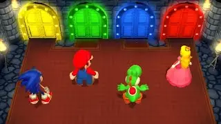 Mario Party 9 - Sonic the Hedgehog vs All Lucky Minigames
