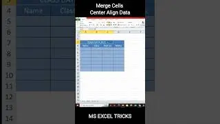 How to merge Cells in MS excel - Merge and Center Cells in MS Excel -Tutorial in Urdu Hindi 