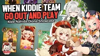 The Kiddie Team.. Klee Nahida Diona Deck! | Genshin TCG