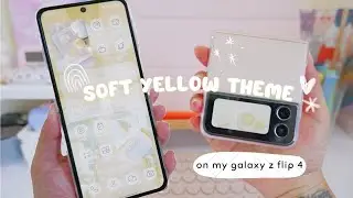 how to make your phone aesthetic ✨️ soft yellow theme 🌻