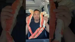 Trying KING CRAB LEGS🦀 #shorts