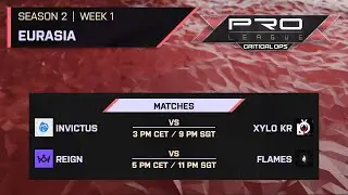 PRO LEAGUE | SEASON 2 | WEEK 1 - EURASIA | STREAM