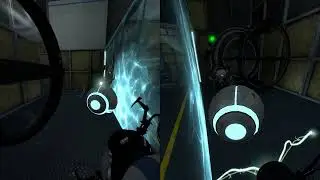 Portal 2 coop, level 3-8 мосты плотного света, для нас это был самый сложный уровень