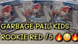 Insane GPK RC Red /5 🔥 2024 Bowman Chrome Mega Box Rip! Mail day from @sportscardrippingteacher