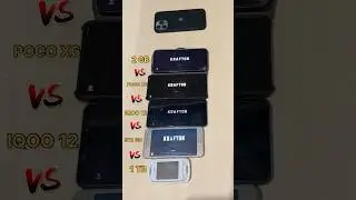 POCO X6 PRO😈 Vs iPHONE 15 PRO💀Vs POCO F6 PRO😱 VsiQOO 12Vs 8GBvs4GBVs-PUBG TEST #pocox6pro #iphone