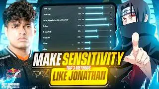 Make Your Own Sensitivity Like Jonathan with these 3 Method | BGMI/PUBG Tips & Tricks