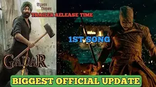 Jawan Song Biggest OFFICIAL Update | Gadar 2 Trailer Release TIME | jawan vs gadar 2 update
