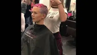 Preparing for shampoo