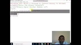 Write a Program to Convert Binary to Decimal