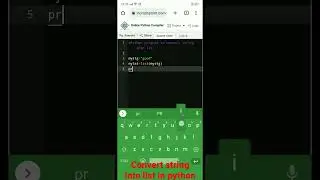 convert string into list