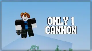 I Got To The Spectator's Box With Only 1 Cannon | Roblox Bedwars