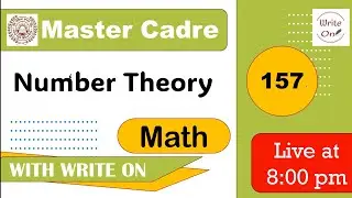 Math Master Cadre |Chapter - 23| Number Theory | Full Syllabus #master cadre math #master cadre
